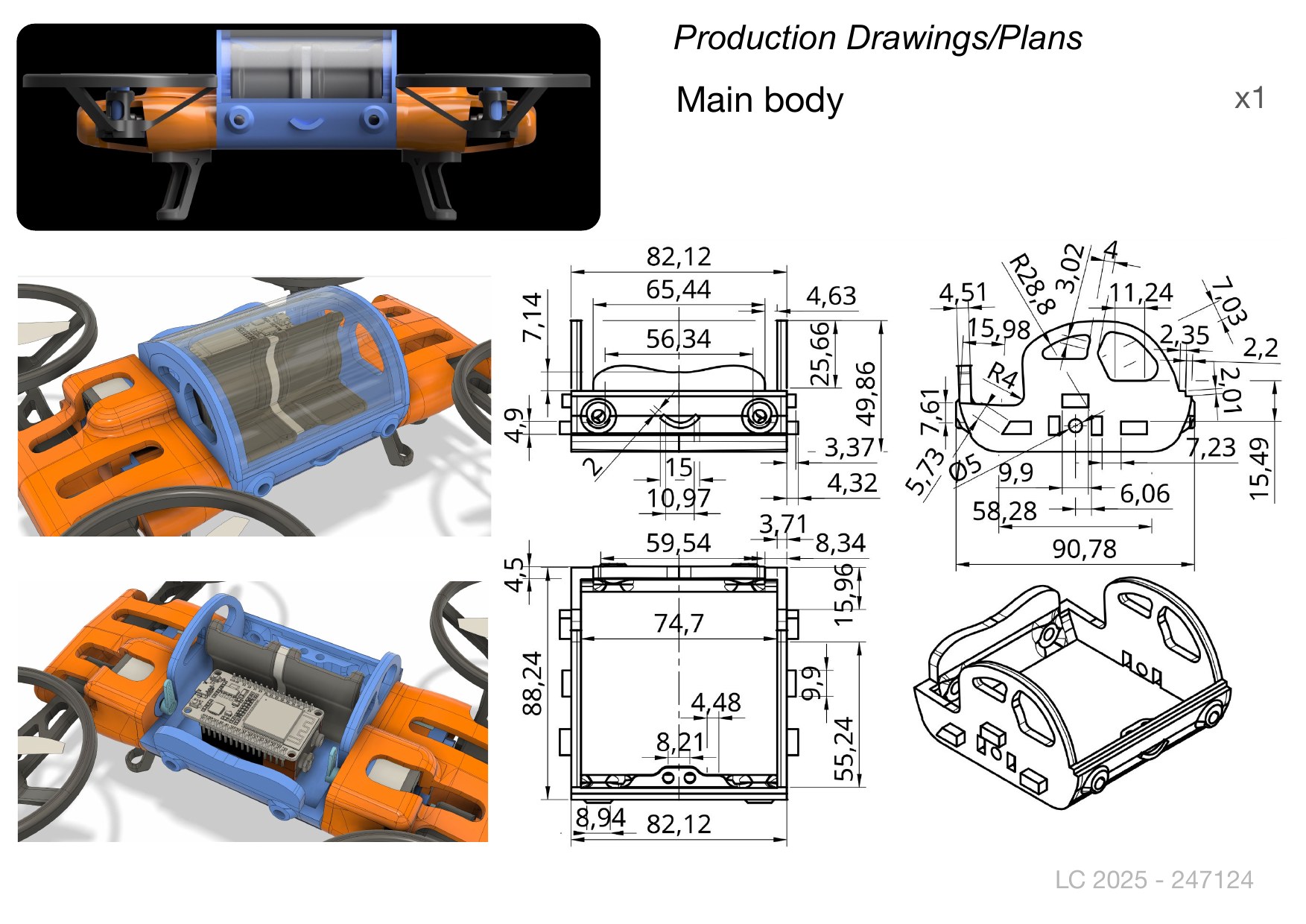 JIM engineering assessment, page 12: production drawings begin