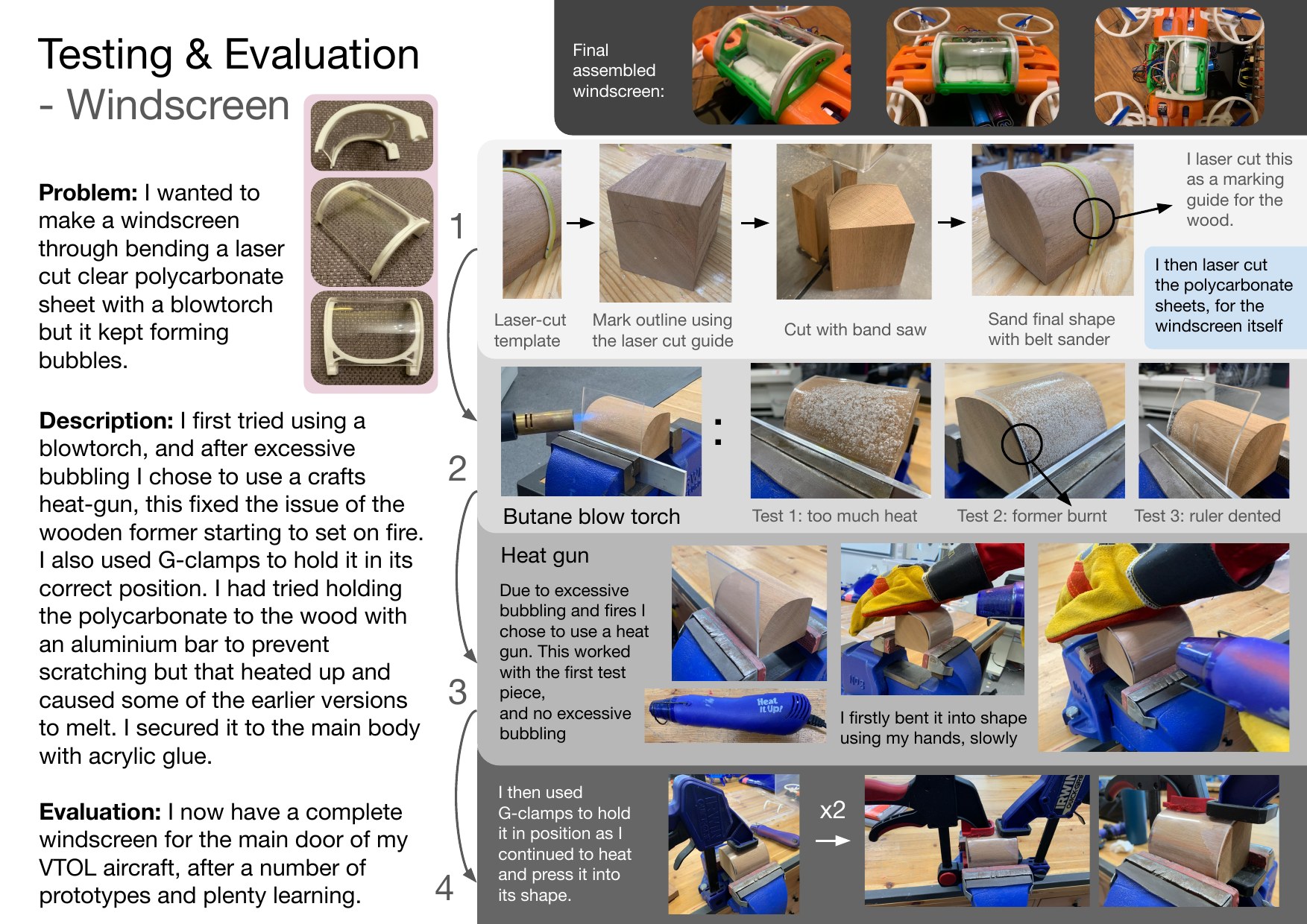 JIM engineering assessment, page 28: windscreen testing