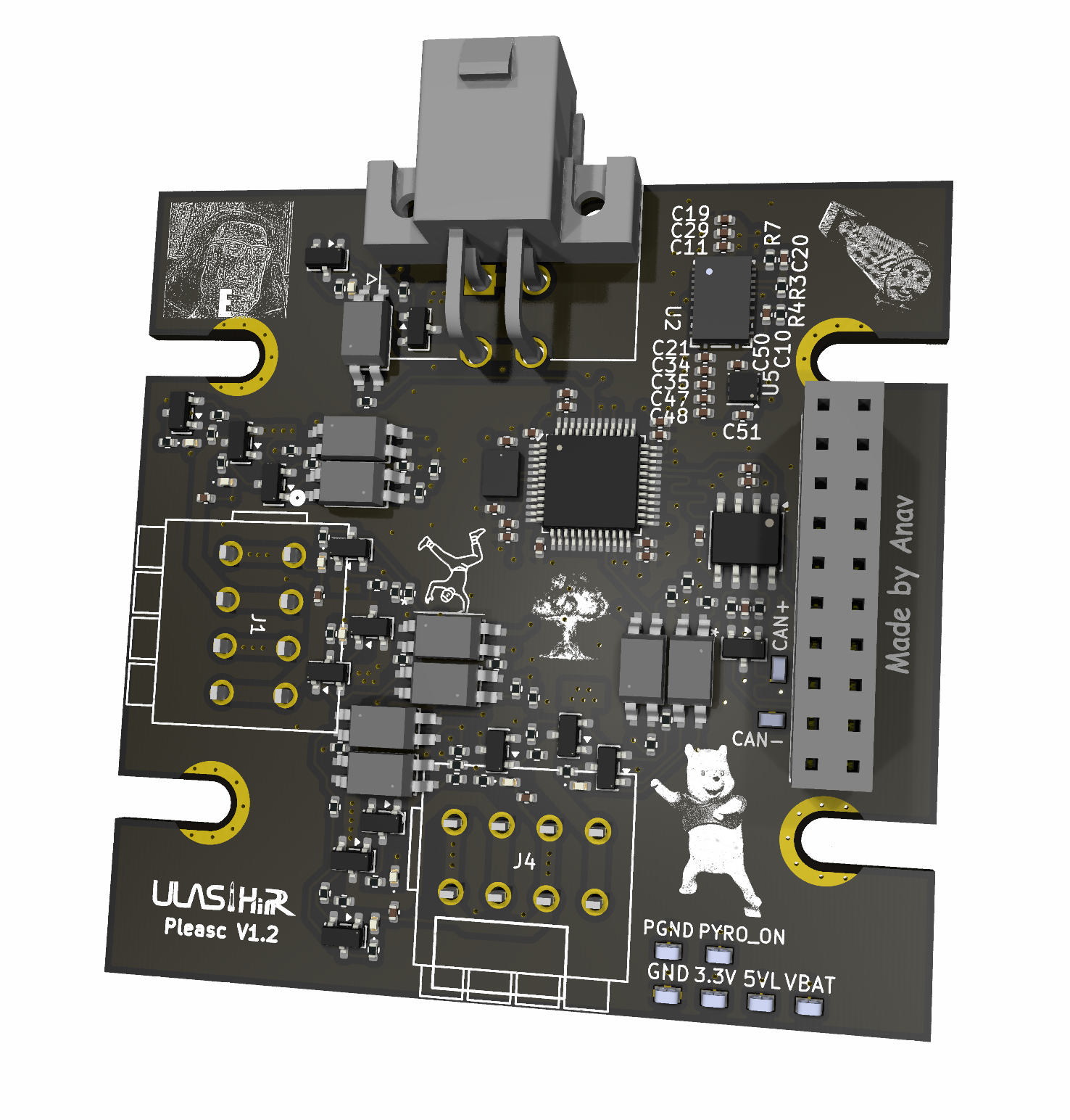 Pléasc recovery controller 3D board render