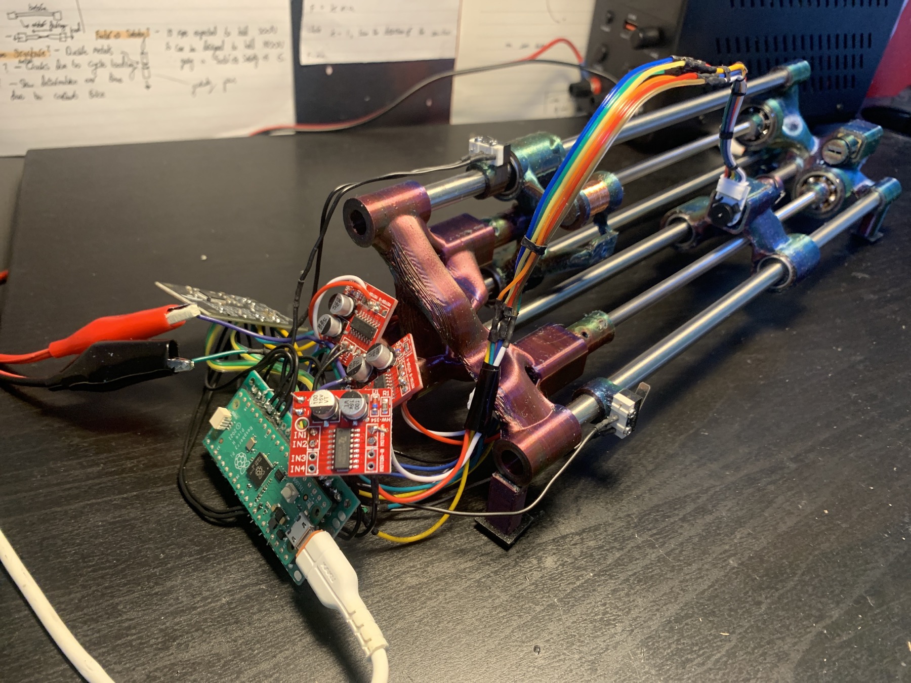 Twister control electronics after the QuadQuad2 decoder was added