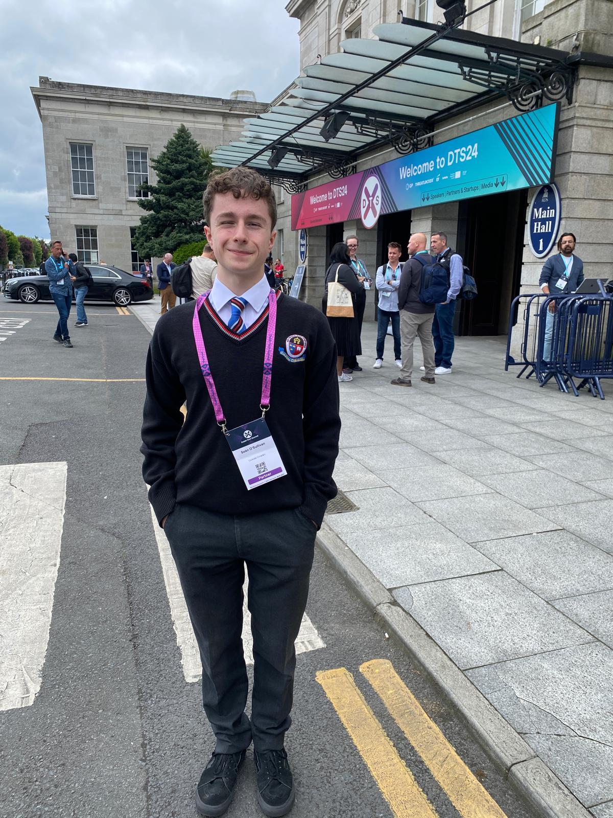 Seán outside Dublin Tech Summit 2024