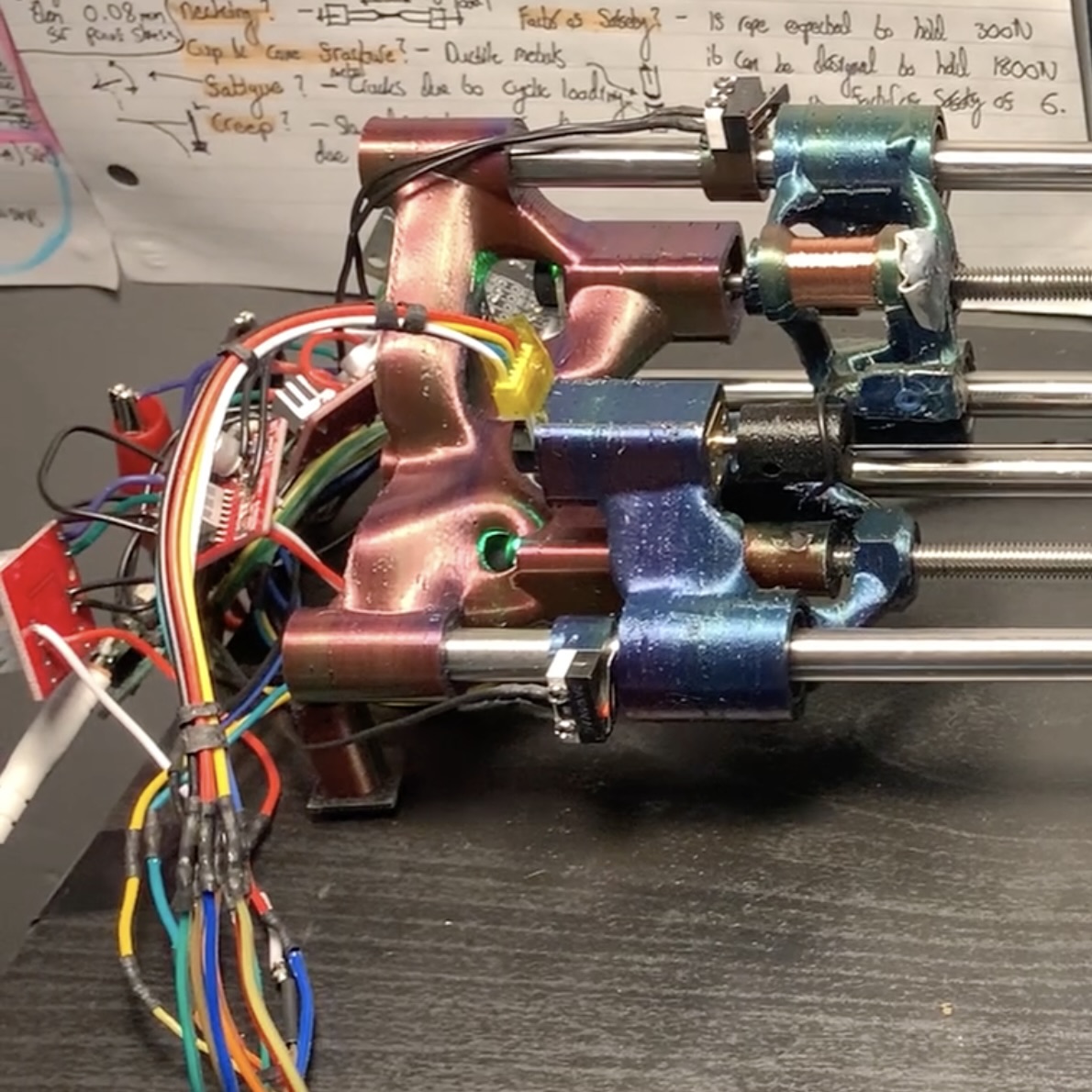 Twister machine, control electronics and copper carriage